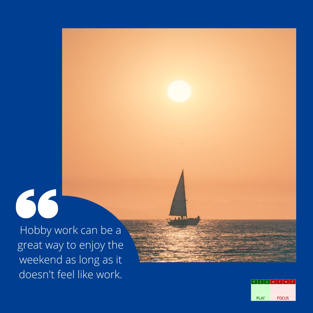 Weekends that are spent doing hobbies can be a great way to relax and enjoy some time away from the grind. Make your weekend as awesome as possible by making it all about the things you love.

#hobbylife #enjoylife #relax #unwind #3dayweekend