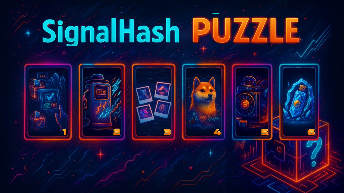signalhash's tweet photo. Crack the #code. Unlock #rewards. 💥 We’ve hidden 6 crypto clues in our latest image post — each picture represents a well-known crypto project. Take the first letter of each one (in ALL CAPS) to form a 6-letter #promo #code.

Use it in Wallet > #promo #code to claim your prize inside #signalhash!

Join crew 👉 https://t.co/UrFzoMuz7D

#signalhash #Web3 #PlayToEarn #ToTheMoon #crypto #mining on #TON #Blockchain