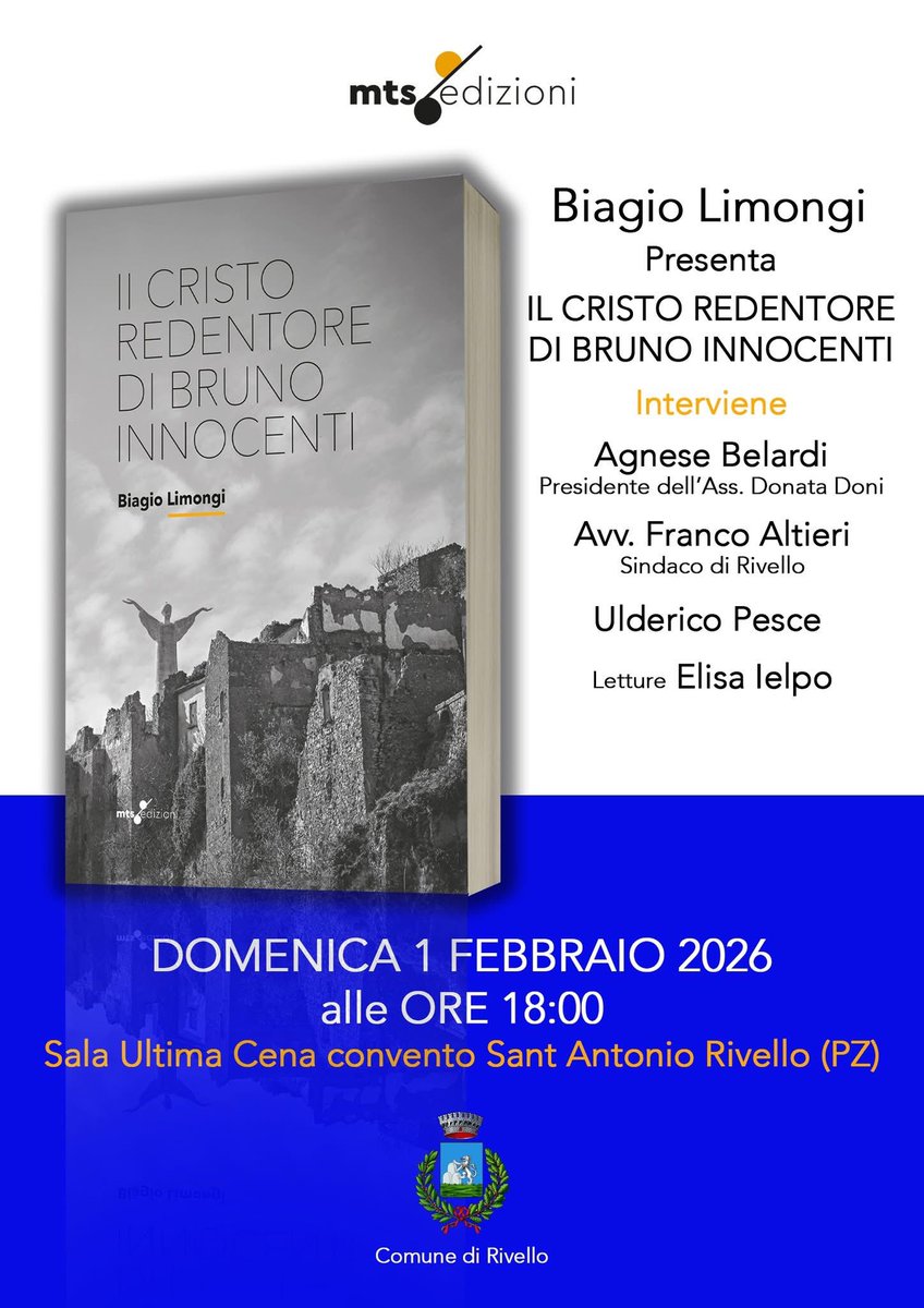 BiagioLimongi's tweet photo. Ci vediamo oggi a Rivello! Vi aspetto! https://t.co/B1lNagbXtO