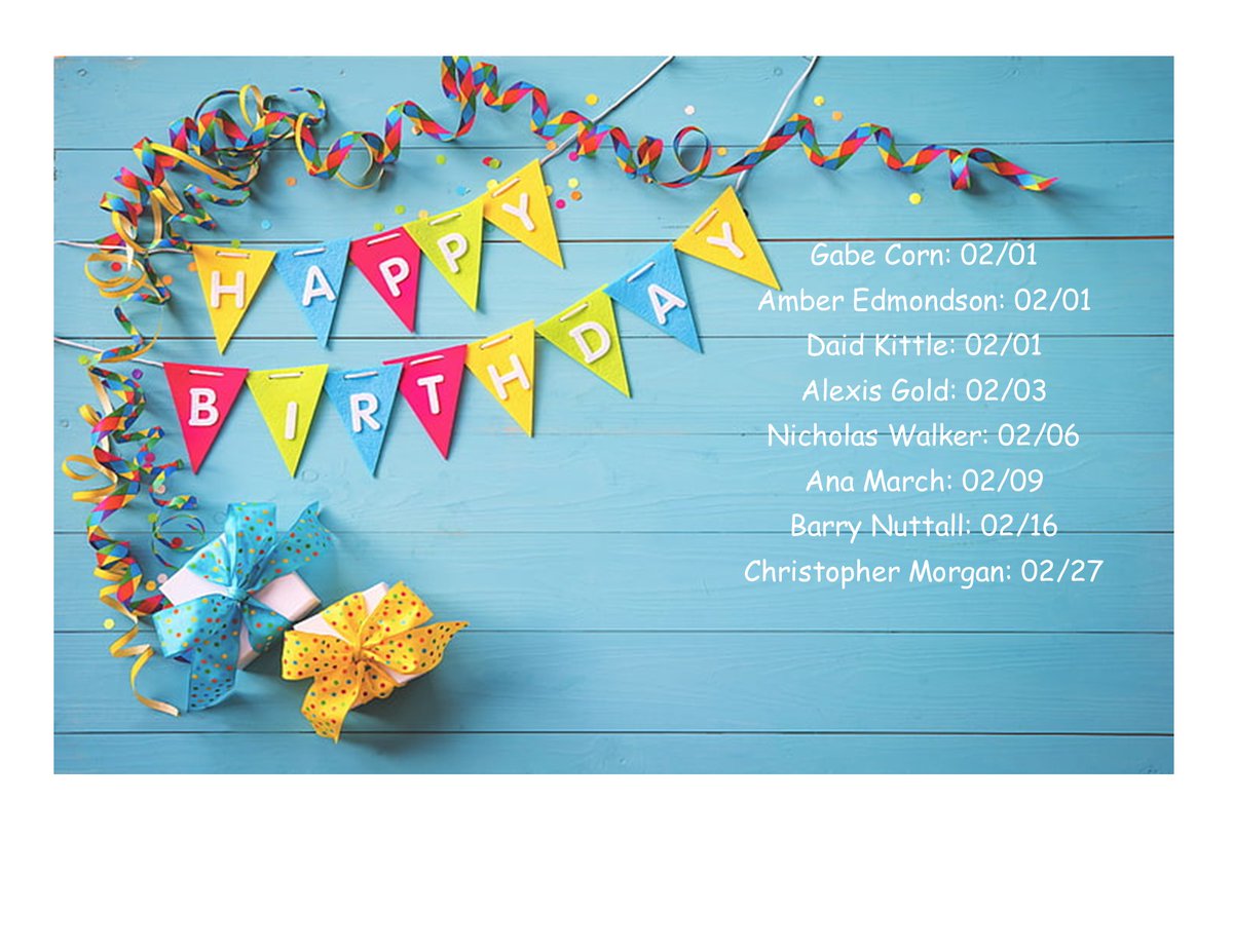 TrailinerCorp's tweet photo. Happy Birthday to all our February birthday's! https://t.co/B9XJ3SvP31