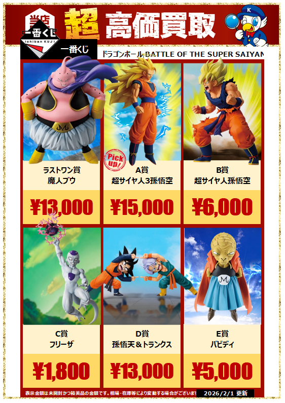 ドラゴンボール 一番くじ 孫悟天&トランクス バビディ 一番くじ