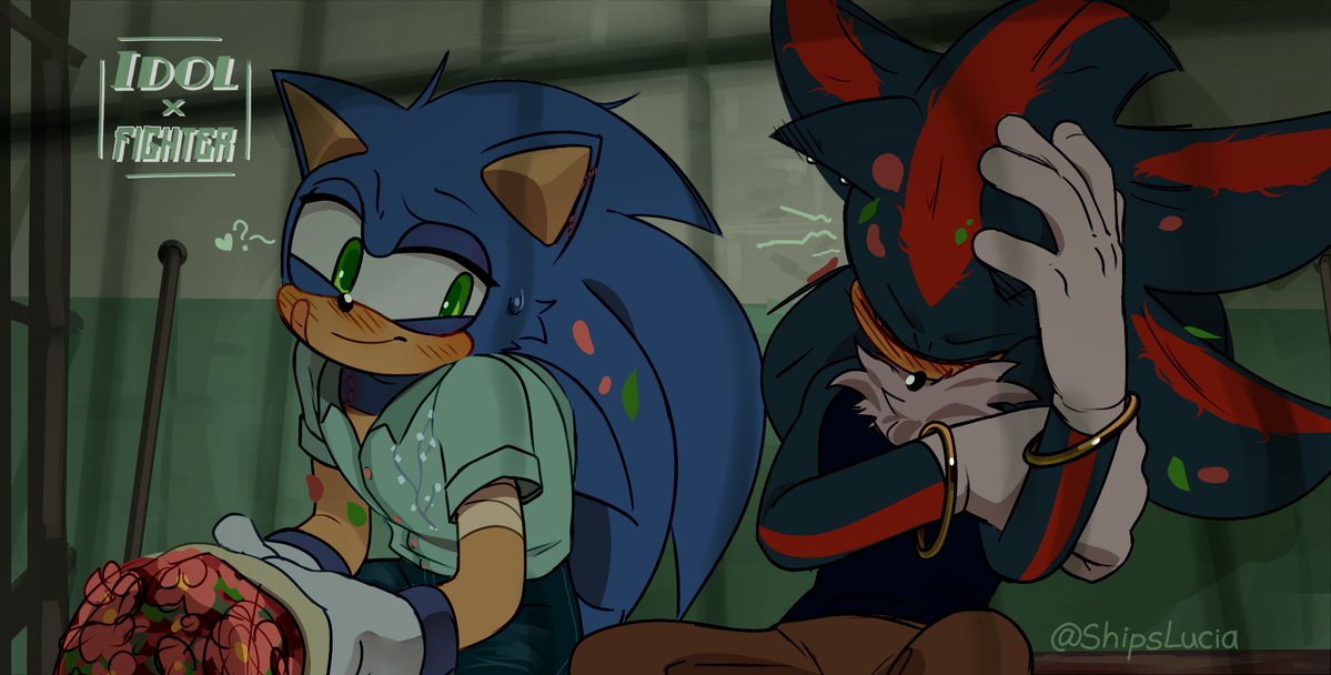 ShipsLucia's tweet image. I was going to share this on Valentine's Day, but nah 🥱
What do you think it happened?
#Sonadow #Shadonic AU Idol x Fighter ⭐️🥊
