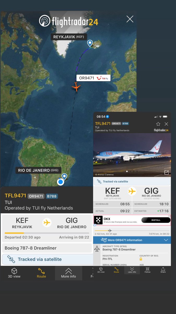 Brazil_Airways's tweet photo. Hoje a #Tuifly está operando um voo especial com turistas entre Islândia e o Rio de Janeiro ✈️🇧🇷🇮🇸
A companhia opera em muitos destinos turísticos no mundo desde várias cidades europeias, espero que o Rio em algum momento seja atrase para TUI https://t.co/9fKdMqKi4Q