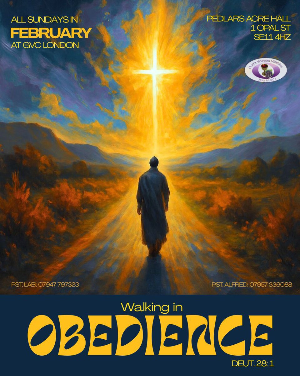 PLabiMebude's tweet photo. Happy New Month to you all- Family, Friends and Followers!

Join us this month at GVC London as we start a new serious on “Walking in Obedience” to God..

GVC London @ 6pm start. See flyers for more information

#Pray #HappyNewMonth #Obedience #plabi https://t.co/n7V4IWIjhH
