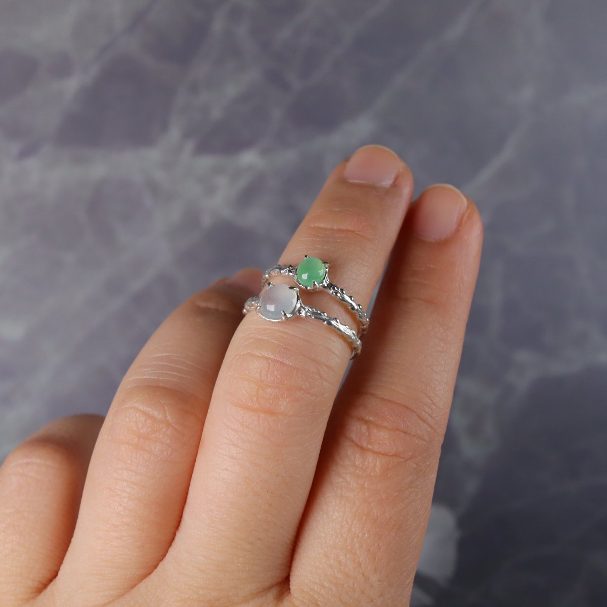 翡翠☆自己紹介欄一読お願いします おまとめ売り 去年の浜松町石フリマでも、この翡翠のリングを2本作っていきまして