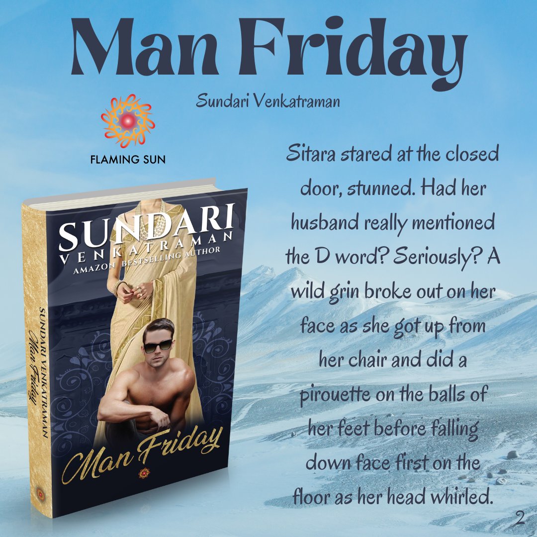 sundarivenkat's tweet photo. MAN FRIDAY #ManFriday #Romance #Paperback #bestseller Rituraj sighed, and mentally shrugged off the thoughts of ‘happily ever after’. He had no agenda other than Sitara. And he was an extremely patient person. He was there for her to lean on, always. https://t.co/Q5iuLRKHcz https://t.co/bclL93ZEQn