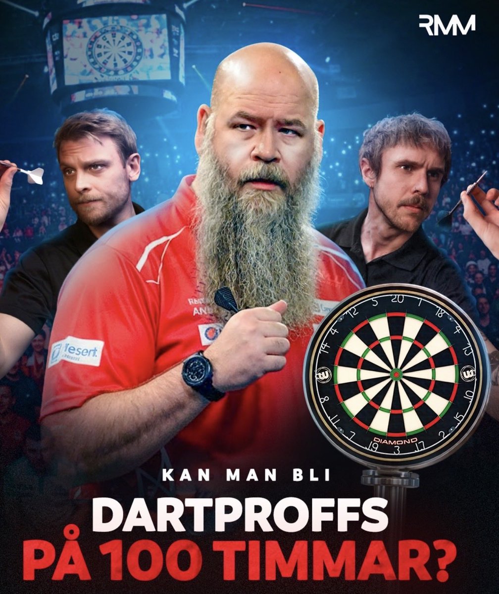 Äntligen! RMM har redan nu släppt årets video, där de får en rejäl inblick i dart-världen. Tror detta gör mer för svensk dart än man kan ana. In och kika! 😍🙌🏼🎯
