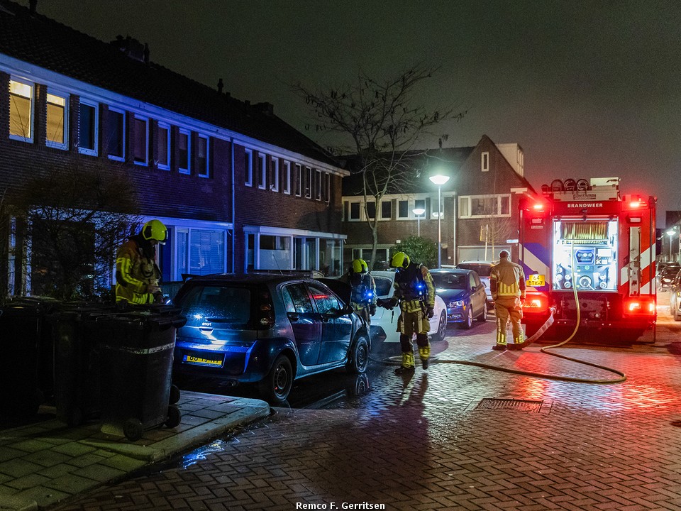 Voertuigbrand in Gouda