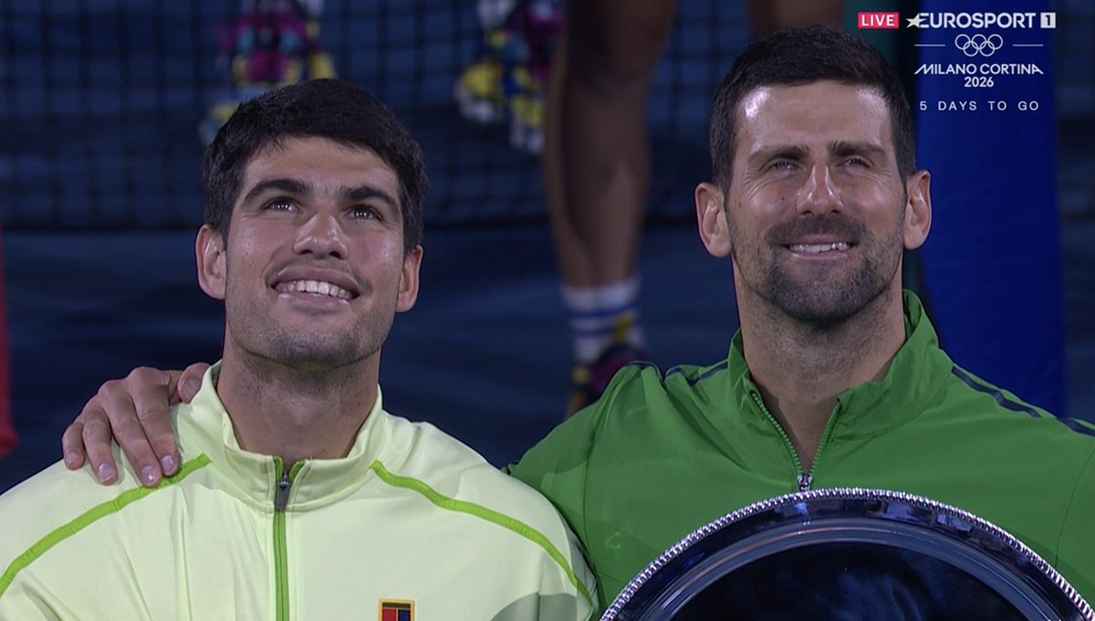josemorgado's tweet image. Novak Djokovic genuinely likes Carlos Alcaraz.

Some great images from this ceremony.