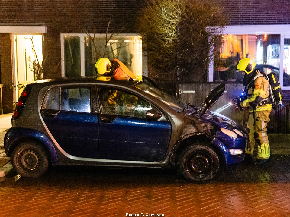 Voertuigbrand in Gouda