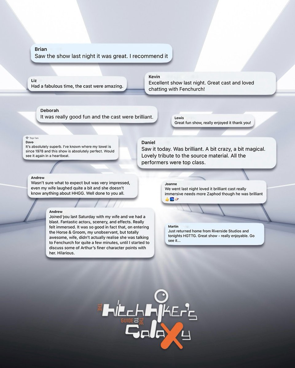 The Hitchhiker’s Guide To The Galaxy Live tweet media
