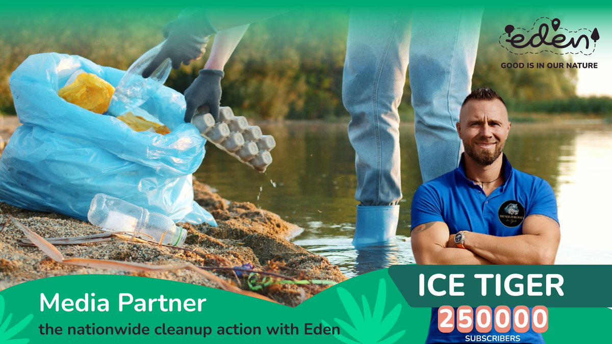 EdenApp_EDN's tweet photo. Media Partner confirmed: Sebastian Zachara

Sebastian, known online as Ice Tiger, is a well-known health coach.

Our national cleanup campaign brings real cleanups to Polish cities and forests and gives the initiative massive reach across partner media. https://t.co/KOSBLw2g6X