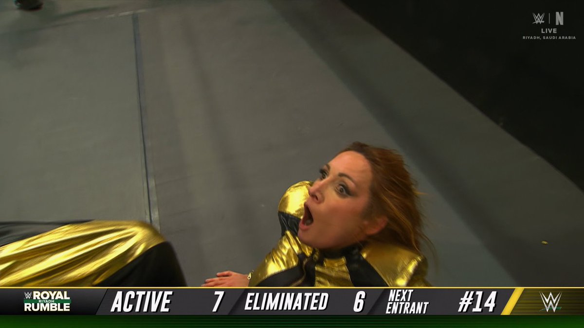 Becky Lynch had the most dissapointing elimination of yesterday’s Rumble.

They’ve treated her like shit since the Lyra feud. Putting her in a feud with AJ Lee only for AJ Lee to not show up, lose the title to Maxxine, and now eliminated by Natalya?

She deserves better.