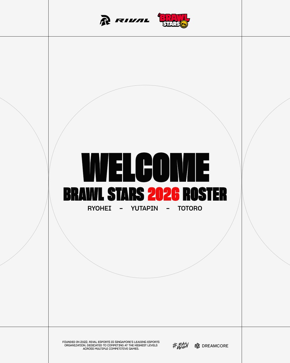 The Rivals make a return!

INTRODUCING OUR 2026 BRAWL STARS RIVALS.

<a href="/Ryohei_915/">Ryohei🐬</a> 
<a href="/Yutapin_bs/">ゆたぴん</a>
<a href="/Totoron_bs/">ととろ</a> 

#RivalReign