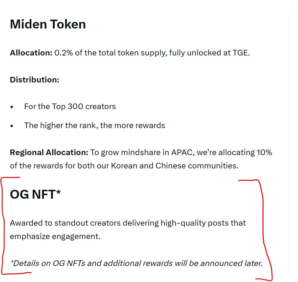 WasteLoot's tweet photo. 🪂 Miden Airdrop - Step by Step Guide (0$ Investment) @0xMiden

• $25M raised
• Backed by a16z
• Polygon Labs spin-off
• Testnet activities + content-based rewards are already live

🔍 Project Spotlight: Miden
Miden is an advanced zero-knowledge Layer 2 on Ethereum, designed to bring programmable privacy to on-chain finance.
It allows users to interact with DeFi, make payments, trade on DEXs, and protect assets -
all without revealing sensitive data on-chain.

💡 Early participation = potential future rewards.

🚀 Early Miden users will be rewarded.
✅ Testnet usage
✅ Quality content on X
✅ OG NFTs for top contributors

If you’re not using @0xMiden testnet yet, you’re already late 👀
Still early. Still free.

1️⃣ Testnet Tasks
• Install Miden Wallet
👉 https://t.co/y24gZcLlha
• Claim testnet tokens (Faucet)
👉 https://t.co/cD71E21hHe
• Register your Miden Name
👉 https://t.co/LZhzzsP0Iy
• Trade on ZoroSwap
👉 https://t.co/Ft9fufxhHP
• Use Dome (Private Transfers)
👉 https://t.co/SdgC59Bhos
• Complete the Playground Tutorial
👉 https://t.co/jnImvD0la7

2️⃣Quality content on X
• Publish original posts about @0xMiden on X
• Always tag the Miden team in every post
• Create threads, fundamental, team Capacity, Taking about product.
• Participate in weekly discussion topics shared by the team.
 • 1 quality post every 2–3 days (tweet,article,video,tutorial how it's working)
• Engage with Miden posts  (like,comment)
• Tag miden team while tweeting: You need to tag it the same way I did in the below image.

3️⃣OG NFTs for top contributors
Awarded to standout creators delivering high-quality posts that emphasize engagement.

*Details on OG NFTs and additional rewards will be announced later.

For more Updates, please follow and like. 🙌