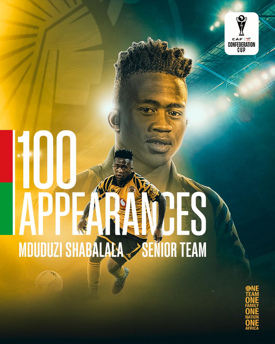 He’s given us 100 reasons to believe. Congratulations Mduduzi Shabalala on your century of Senior Team appearances!

One team, one family, one nation, 'Mdu or Die'

#Amakhosi4Life #Shabalala100Games