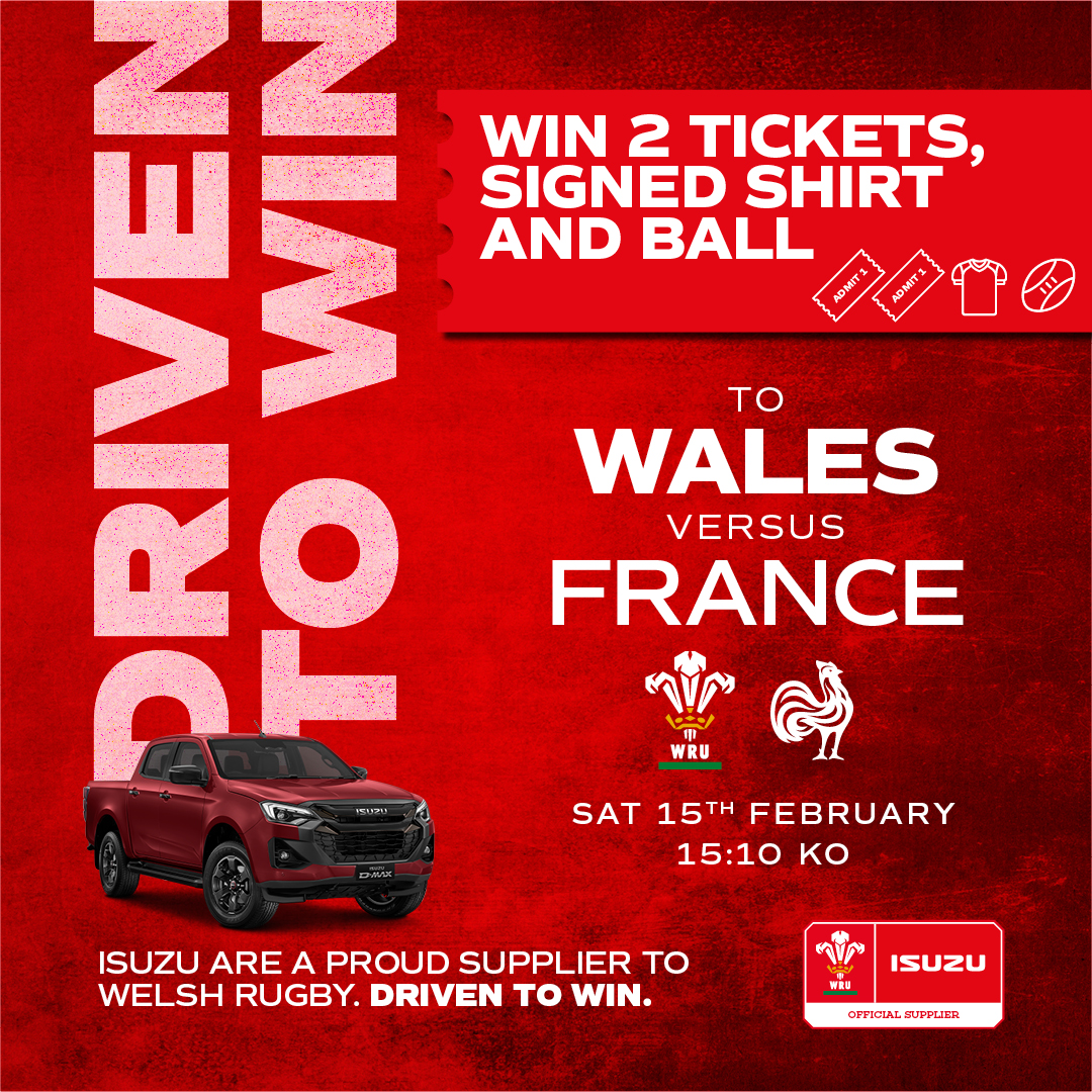 🎟️ WIN A PAIR OF TICKETS TO WALES v FRANCE 🎟️

We're giving a fan and a plus one the chance to watch <a href="/WelshRugbyUnion/">Welsh Rugby Union 🏴󠁧󠁢󠁷󠁬󠁳󠁿</a> take on <a href="/francerugbylive/">france rugby</a> on Sunday, 15th February 🏉🔥

To enter:
1️⃣ Like this post
2️⃣ Tag your match-day buddy
3️⃣ Re-post for an extra chance to win
4️⃣ Must be