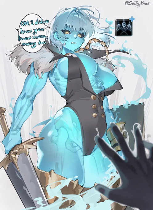 Use "Summon Soul" on this skeleton to get her body back, It adds more flavor to the adventure