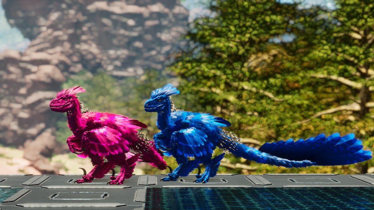🩷68 Deep Pink🩷 💙187 Azure Coloring💙 #ARK #ARKSurvivalAscended
