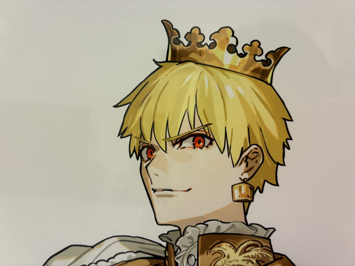 ギルガメッシュ(Fate) 「お顔 ぷりちー」|ちえのイラスト