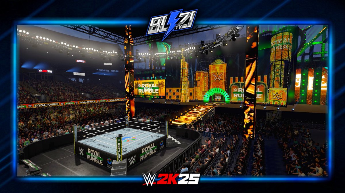 🚨 NEW UPLOAD ON #WWE2K25 COMMUNITY CREATIONS !

✭ #RoyalRumble ‘26 Arena (MOST ACCURATE)

➡️ Available on ALL PLATFORMS (PS4, PC, Xbox One, PS5, Xbox Series X/S) in « Show » &amp; « Arena » sections ! 

🔎 Search Tags : BliziTV - RoyalRumble - RumbleRiyadh26

ENJOY ‼️