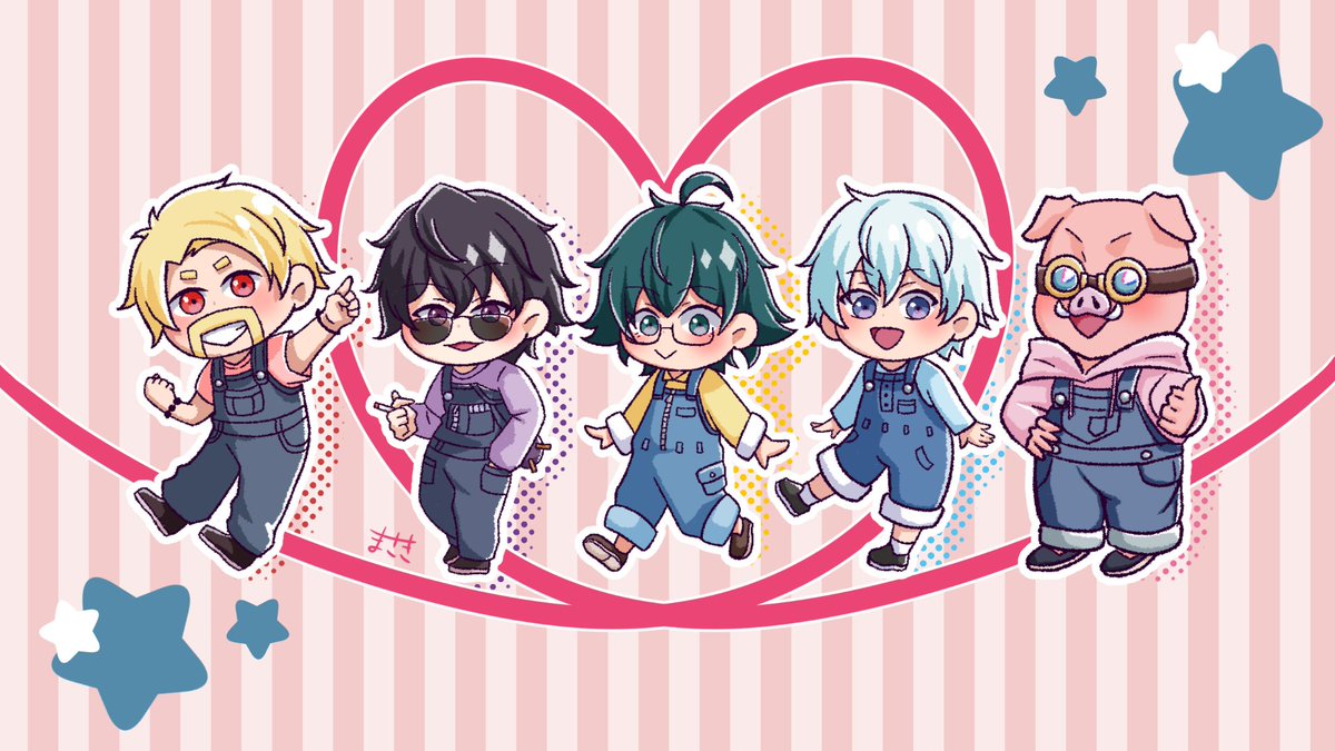 つながるファンアート 素敵な5周年企画にこちらの2枚採用していただけ