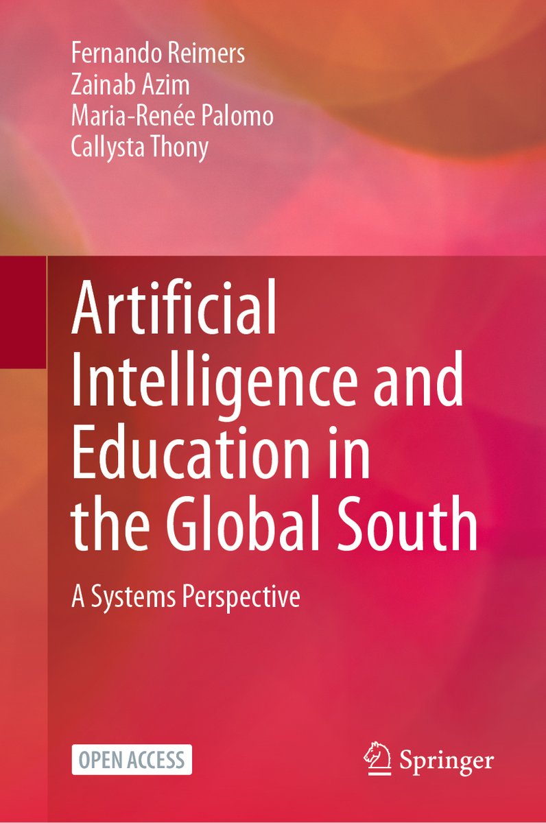 FernandoReimers's tweet photo. Artificial Intelligence and Education in the Global South https://t.co/Po4c6h4a0l, 33,000 downloads, soon in Arabic, French, Portuguese, Spanish and Turkish. 
https://t.co/VjgJsw0neJ
https://t.co/jmfXup1awm
https://t.co/226bQodsIj
https://t.co/5ZhP8eRVb0
https://t.co/sgA2gcTrrk https://t.co/Ik4LTjigaJ
