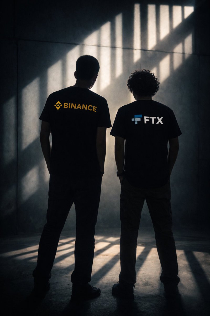 Sam Bankman-Fried <a href="/SBF_FTX/">SBF</a> ve Changpeng Zhao <a href="/cz_binance/">CZ 🔶 BNB</a> 
Biri içeride ama yarattığı enkaz hâlâ cebimizden para çalıyor.
Diğeri ise serbest, sırtı sıvazlanmış halde hâlâ piyasayı manipüle ediyor ve milyarlarca doların üstünde oturuyor.

Bu insanlar yüzünden milyonlarca küçük