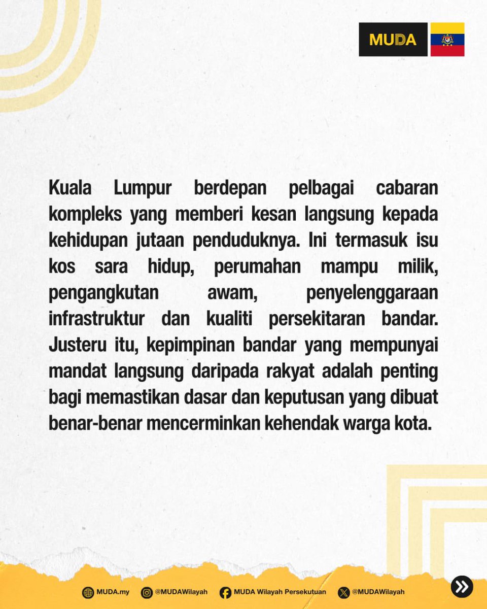 Parti MUDA Wilayah Persekutuan tweet media