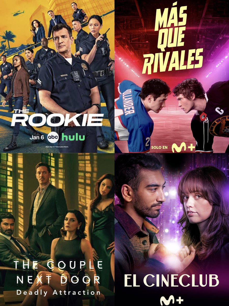 milyunaseries's tweet photo. 1) Series estreno en @MovistarPlus y otros canales febrero 2026:
04/02
#TheRookie T8 (Warnertv)
#WillTrent T3 (Starchann)
05/02
#MásQueRivales
#DominoDay (Syfy)
10/02
#FireCountry T4 (Calle13)
12/02
#DíasDeCeniza
16/02
#DarkWinds T4 (AMC)
#CriminalMindsEvolution T18 (AXN) https://t.co/t8AtZ7S0mO