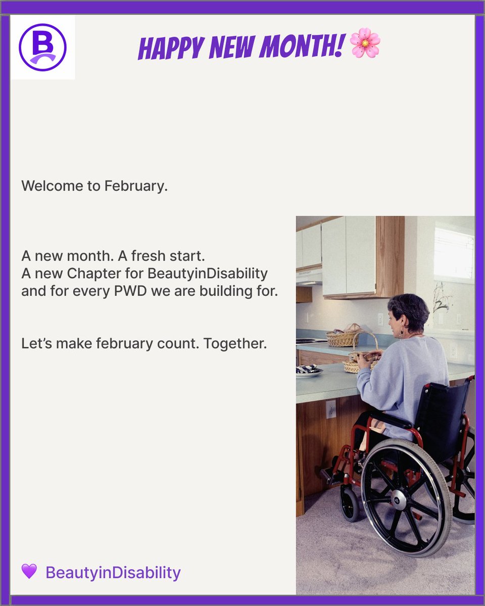 BiDisability's tweet photo. Happy New Month! π
January: we showed the work.
February: we scale the impact.
New stories to tell. New systems to challenge. Same community driving it all.
Let's build.
#BeautyinDisability #February https://t.co/i9Jq80P7aW