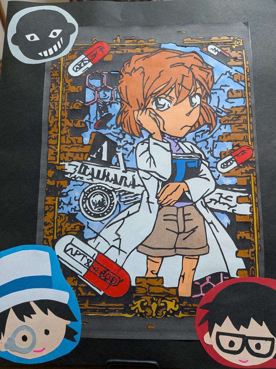 staley1985's tweet image. 本日無事娘の発表会終了。
譜面隠しを切り絵で作りましたが前日にヨメがフリーハンドでアップグレードしてくれました。