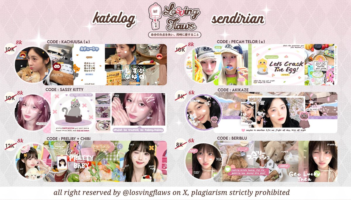 losvingflaws's tweet image. 💬  help rt / repost? tysm ! 

ᯓ CALLING OUT DISCOUNT HUNTERs .ᐟ

eLoDy open layout x dan wabis by request design, chibi, moodboard moodie deco dengan potongan harga spesial 2.2. scroll down for more info ya🩷

#zonauang