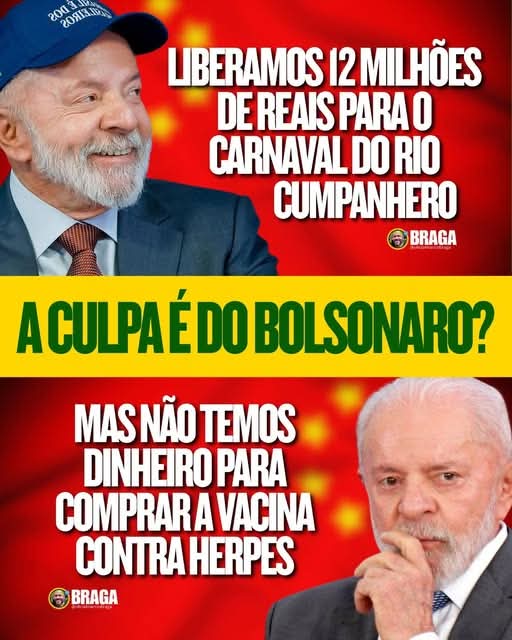 marvinand's tweet photo. É não! Pessoal, a galera do trator, da terra plana, cloroquina, ivermectina, tratamento precoce e quem tomasse vacina contra COVID, sem comprovação científica e virava jacaré, agora quer vacina contra herpes? Só porque Lulinha gosta de carnaval? Carnaval é cultura também, né? É? https://t.co/QUS41Wcd0x