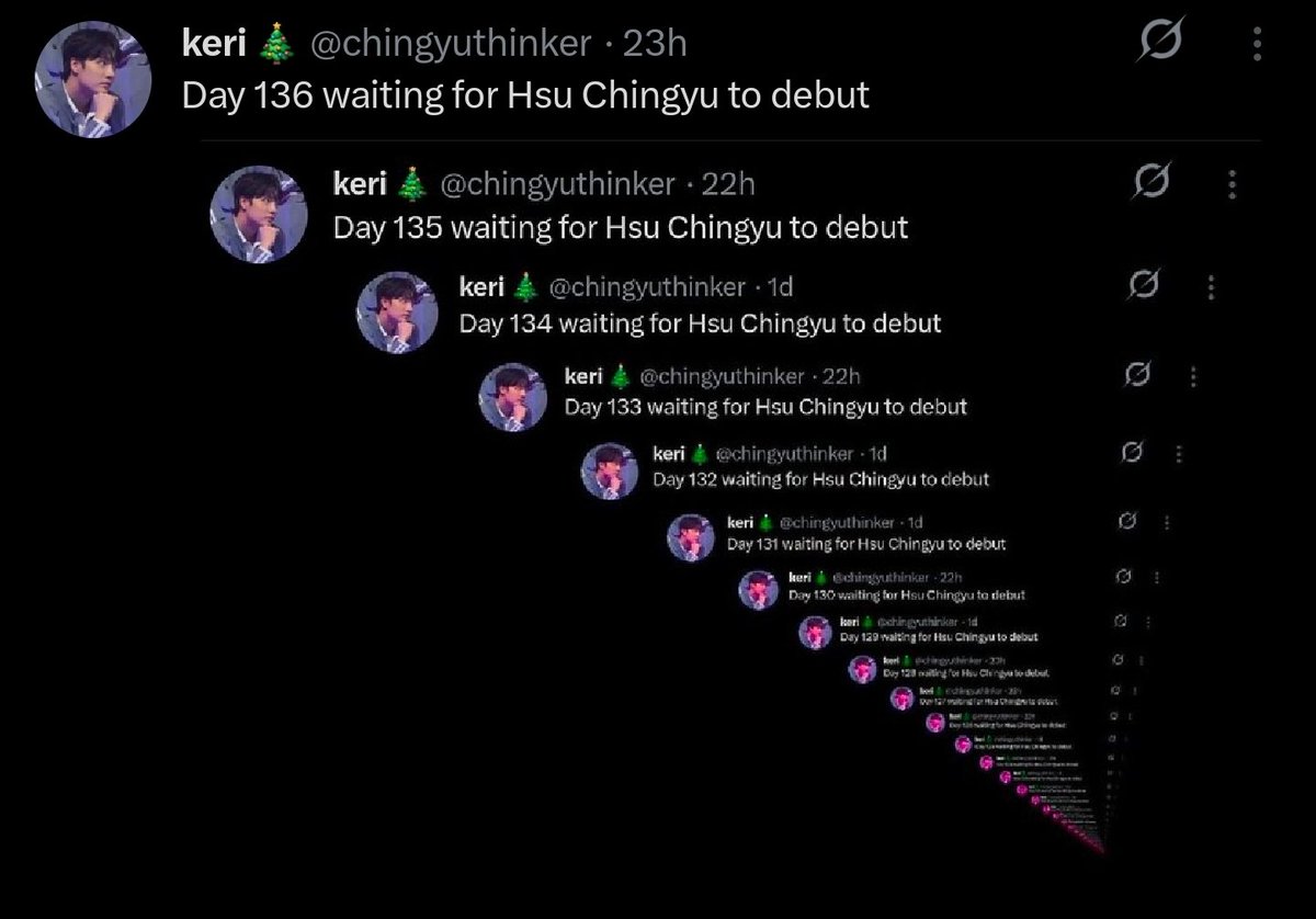chingyuthinker's tweet image. Day 137 waiting for Hsu Chingyu to debut