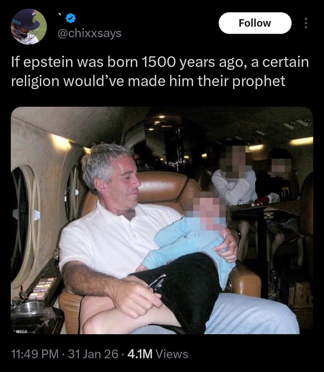 AlFarsi1201's tweet photo. If an Epstein-level crime happened under Islamic rule, it wouldn’t be whitewashed, delayed, or buried, it would be exposed & punished, not protected by elites.

Islam condemns exploitation. Western power protected it.

Smear Islam all you want, its moral law stands intact while your system collapsed under its own rot.
#EpsteinFiles