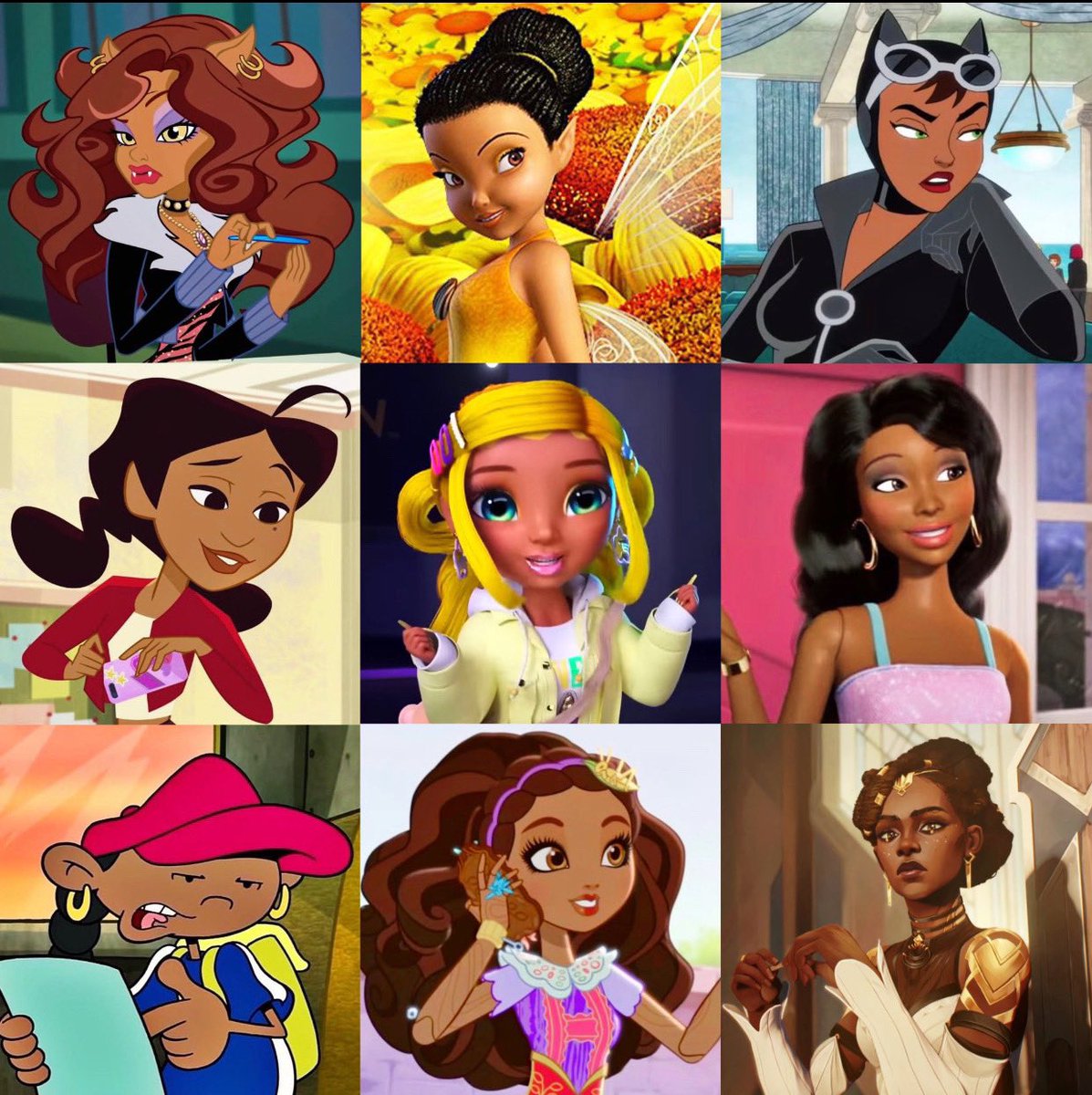 spicyroxxi's tweet image. Happy Black History Month with some amazing black women in cartoons! 🤎