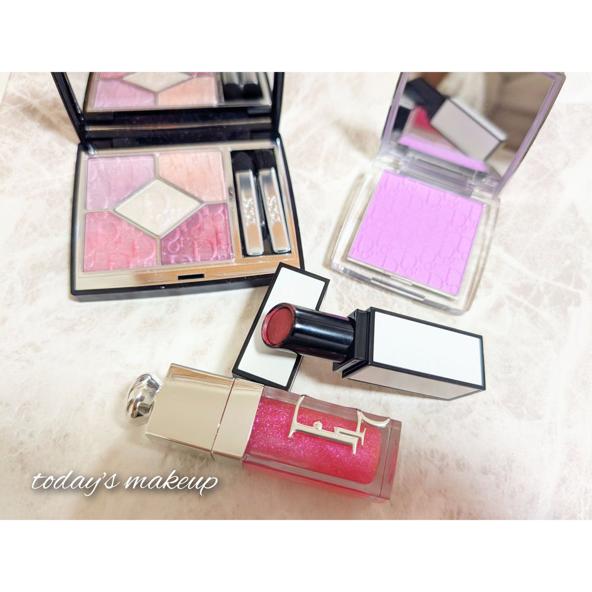 💄今日のメイク ✔️アイシャドウ ディオール865 ✔️チーク