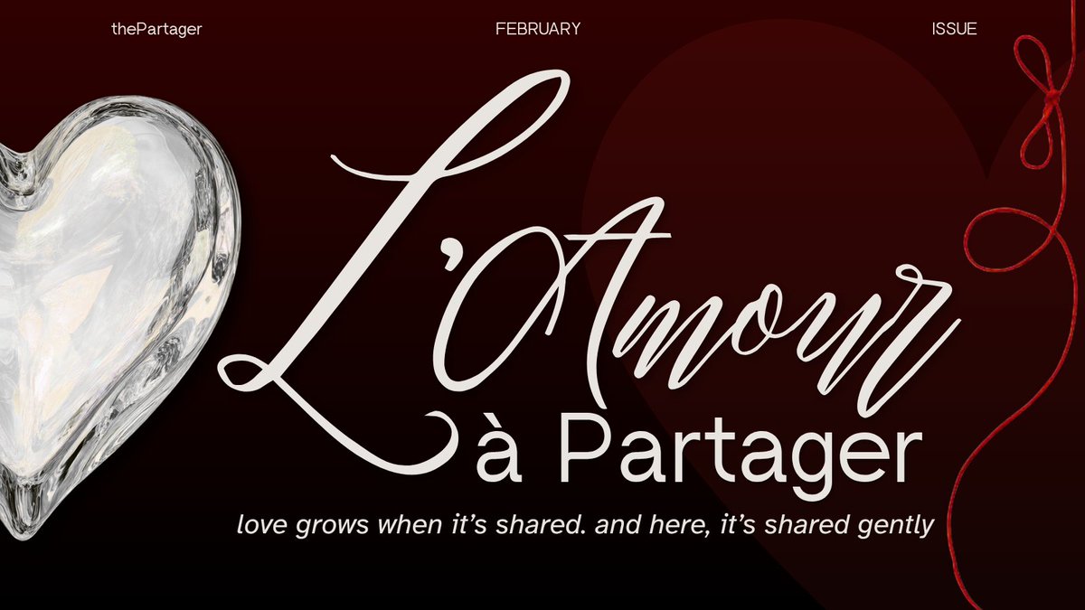 𝙻’𝙰𝚖𝚘𝚞𝚛 à 𝚙𝚊𝚛𝚝𝚊𝚐𝚎𝚛 is here . . 🏹🩷
Love grows when it’s shared. This feels like the right time to say what’s been in your heart and make someone feel truly loved, in the simplest and softest way. ₊˚⊹ ᰔ