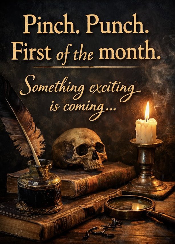 ECCreateCurious's tweet photo. 🤏👊 Pinch. Punch. First of the month.
And this one feels different.
February is here, and something big is waiting in the wings. A finished story. A secret we’ve been holding onto. And a reveal that’s closer than you think…
Watch this space. 👀✨
@penswordbooks @PSHistory https://t.co/e2szqkGGKp