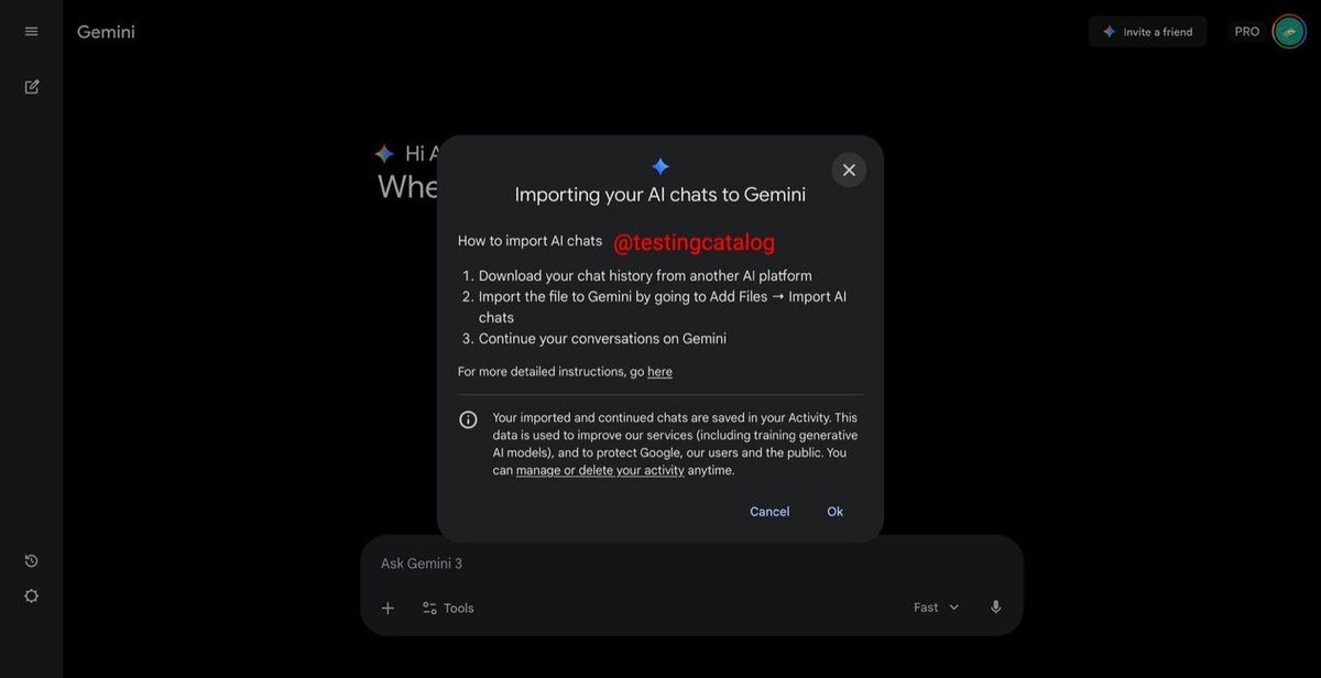 The AI war to collect users’ emotional legacy has begun

Recently, Google’s Gemini was found to be internally testing a feature that allows developers to import chat history from other AI platforms. Although not publicly available or in any open beta phase, its presence in the UI