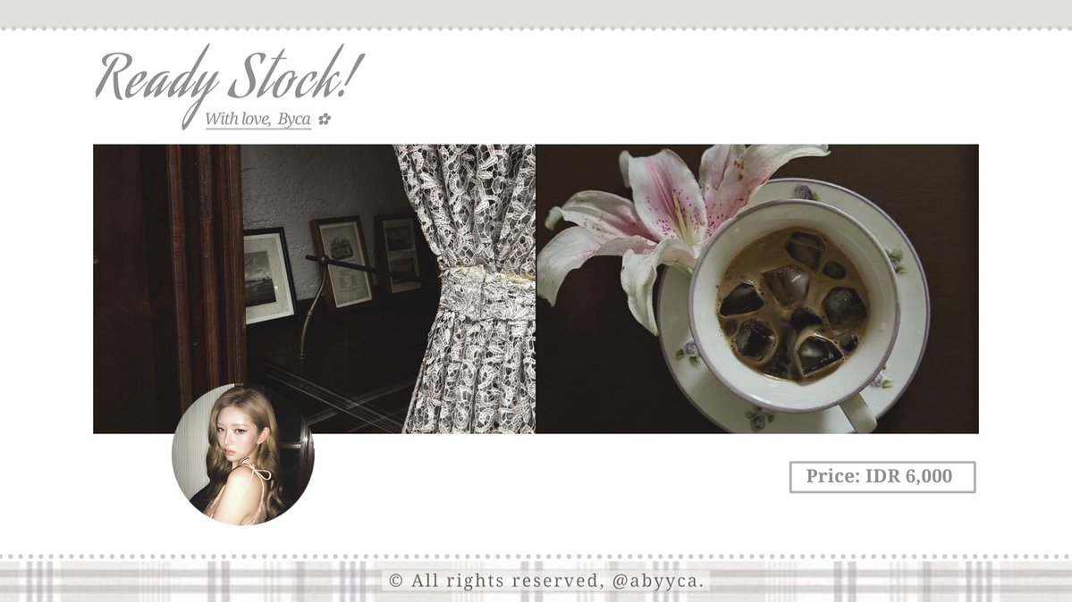 abyyca's tweet image. help repost, please? thank you! 

layout ready stock: rei ♥︎ price on pict, get ava jpng. dm me if you're interested!

#zonauang #zonaba