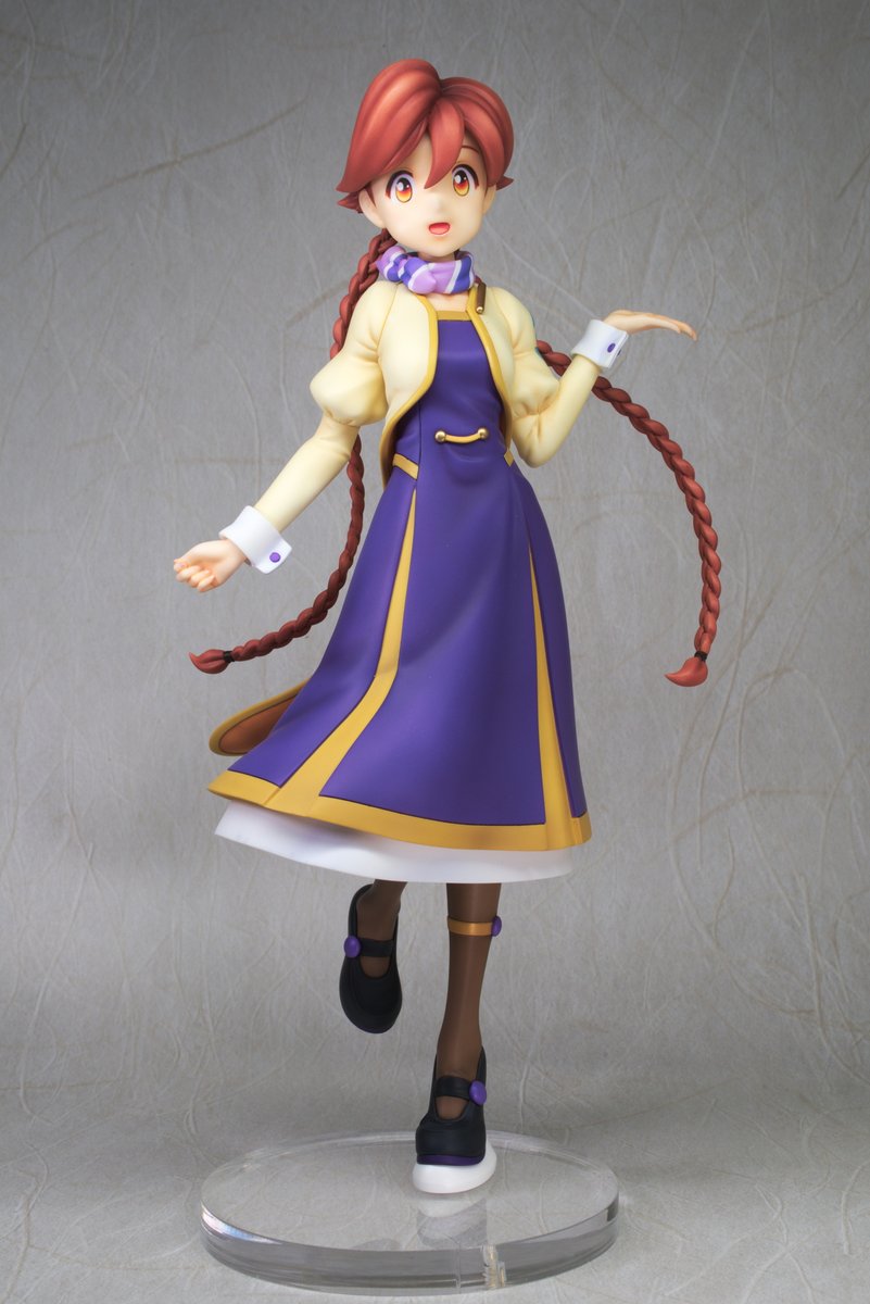 ヤチヨさんフィギュア完成！ 設定画の配色トーンが低めなので調色に