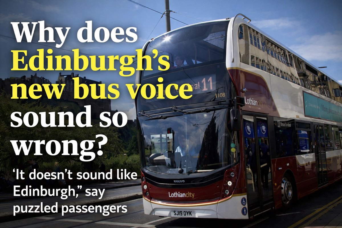 Passengers on <a href="/on_lothianbuses/">Lothian Buses</a> have reported a change to automated stop announcements, prompting online speculation that the operator may be using an AI-generated voice. swd.media/news/why-does-… #Edinburgh  via <a href="/SWDMedia/">SWD Media</a>