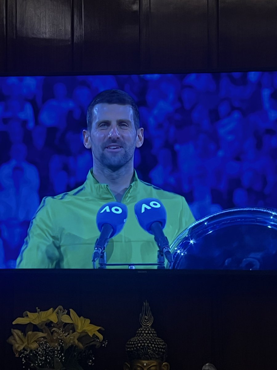 How long are we supposed to cry now, asking for my tear ducts 💔 <a href="/DjokerNole/">Novak Djokovic</a> 

#AustralianOpen2026