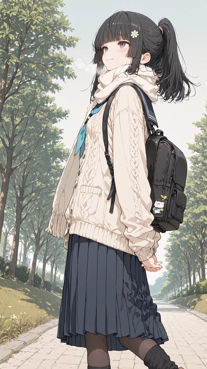 AIart #AIイラスト SFW anime illustration. No sensitive content.