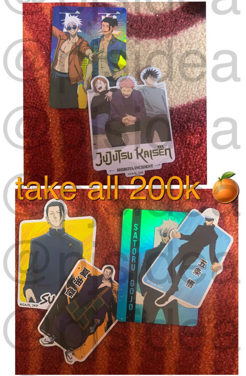 pjsidea's tweet photo. wts photo card jujutsu kaisen jjk sticker jujutsu kaisen jjk paket bundle

bisa co via oren🍊dm!

t. wts wtb wtt wtp wto jujutsu kaisen anime photocard sticker gojo satoru geto nanami choso yuji megumi https://t.co/TT5KxYzR9q