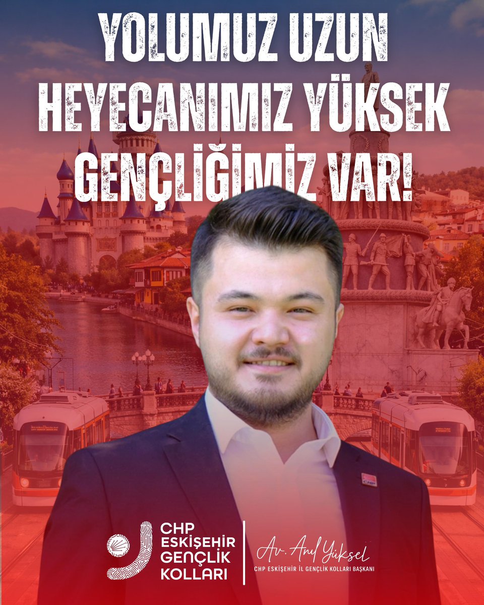 “Yolumuz uzun, heyecanımız yüksek, gençliğimiz var!”

Gazi Mustafa Kemal Atatürk’ten ve emanetçisi olduğumuz Cumhuriyet değerlerinden aldığımız güçle; şehrimizde ve ülkemizde umudu büyütmek için yola çıkıyoruz.

Bu büyük ve onurlu görev, adalet, emek, eşitlik ve özgürlük