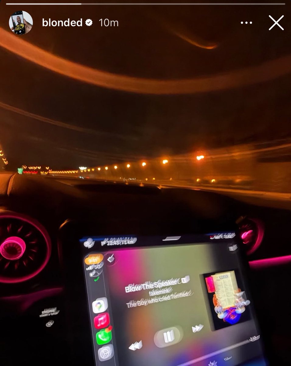 Frank Ocean listening to ‘Blow The Speaker’ by Fakemink