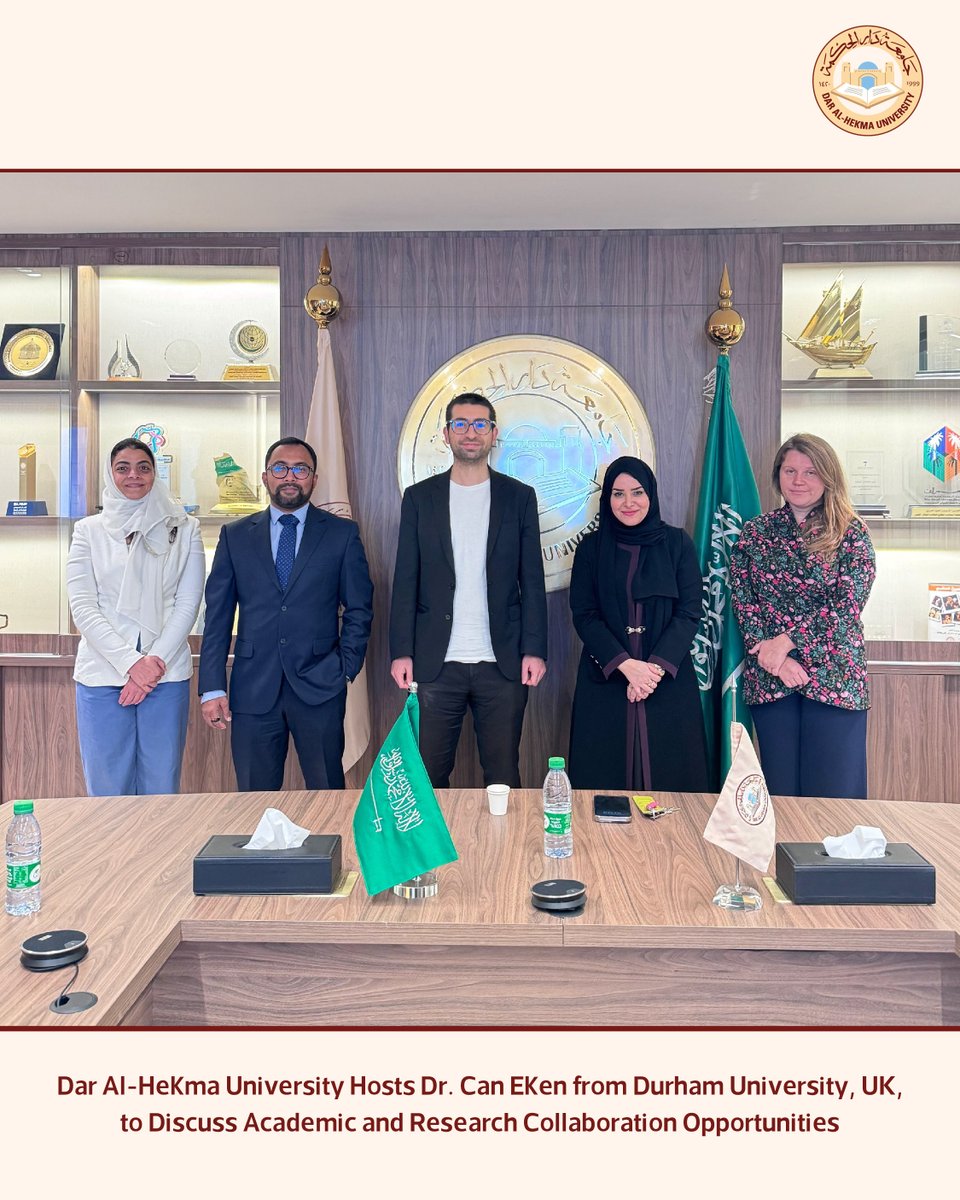 Dar Al-Hekma University had the pleasure of hosting Dr. Can Eken, Assistant Professor at Durham University, UK, to discuss avenues for academic and research collaboration.Dr. Eken, Co-Director of the Durham International Dispute Resolution Institute, is also actively involved in